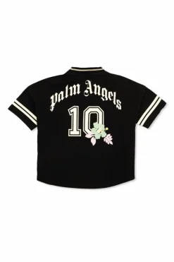 Palm Angels Kids CZARNY T-shirt z nadrukowanym logo
