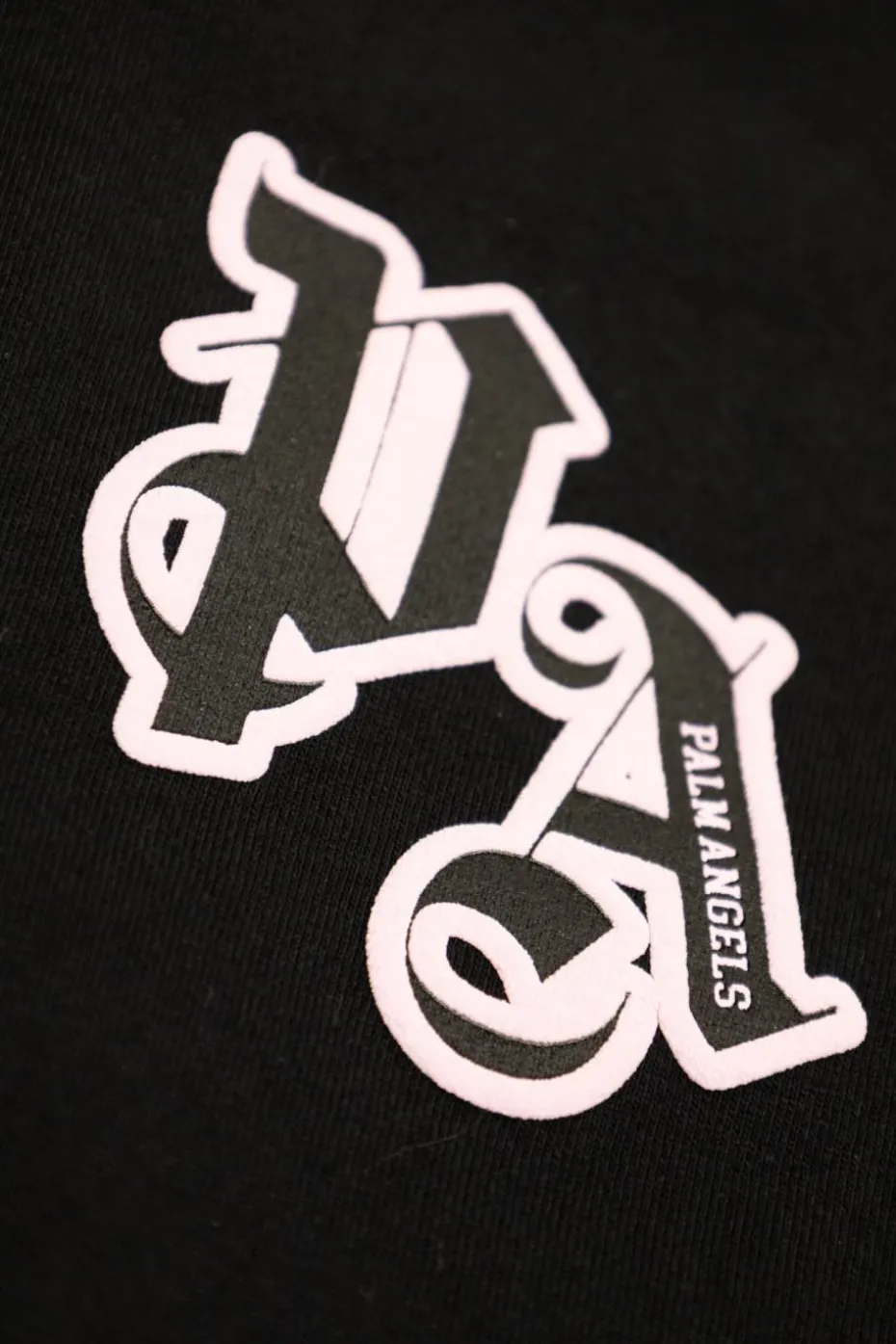 Palm Angels Kids CZARNY T-shirt z nadrukowanym logo
