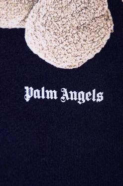 Palm Angels Kids GRANATOWY Bluza z nadrukiem