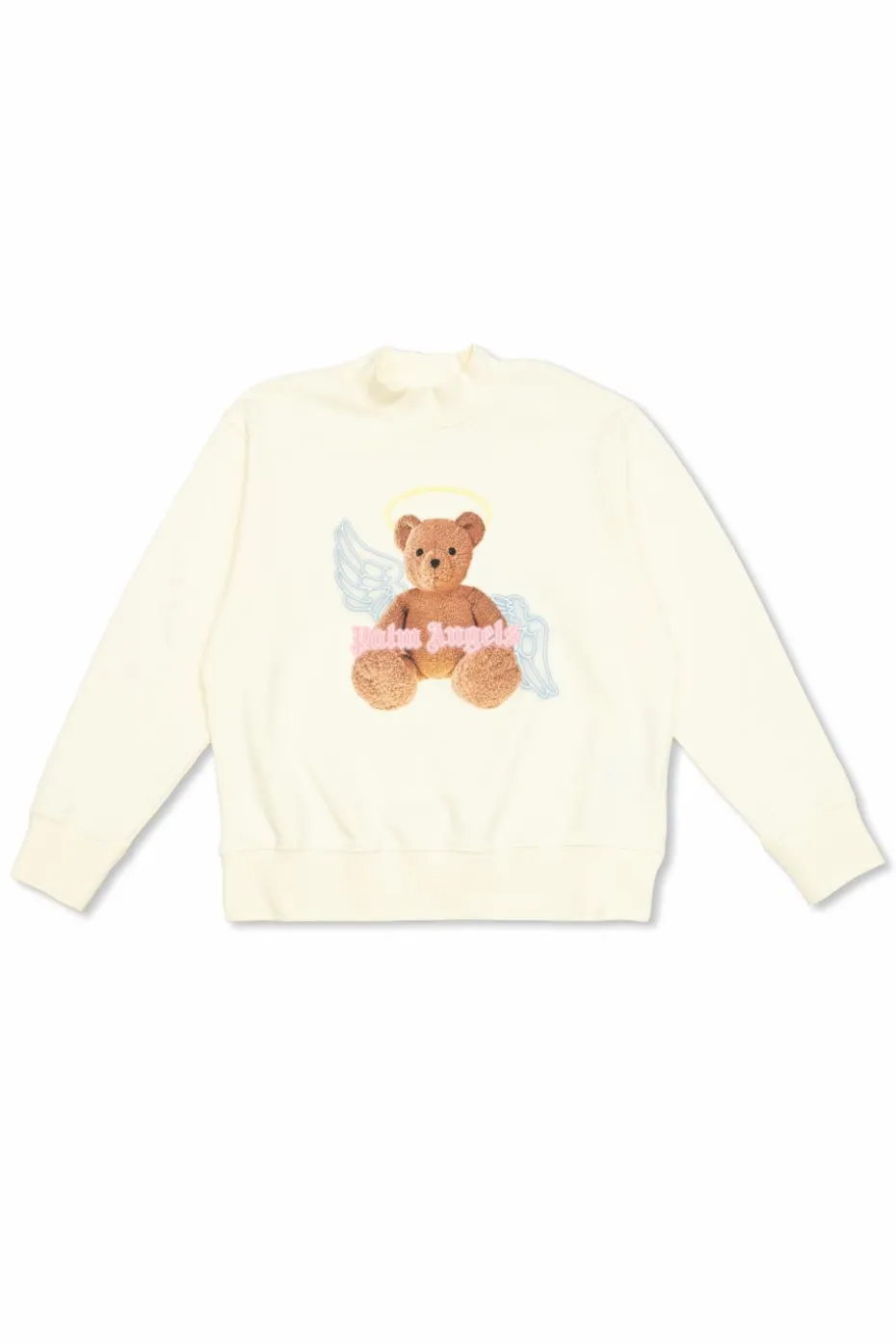 Palm Angels Kids kremowy Bluza z nadrukiem