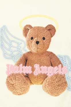 Palm Angels Kids kremowy Bluza z nadrukiem