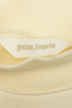 Palm Angels Kids kremowy Bluza z nadrukiem