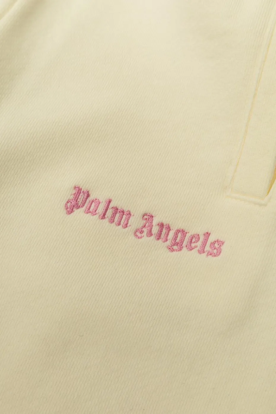 Palm Angels Kids kremowy Spodnie dresowe z logo
