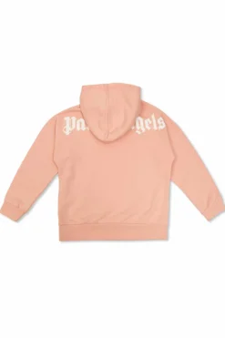Palm Angels Kids RÓŻOWY Bluza z kapturem
