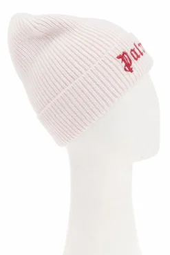 Palm Angels Kids RÓŻOWY Czapka z wyszytym logo
