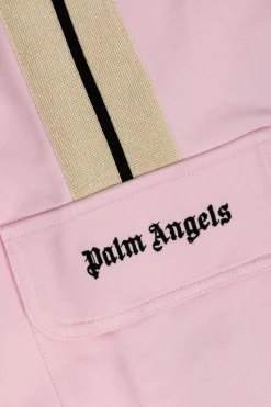 Palm Angels Kids RÓŻOWY Spodnie z logo