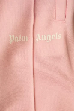 Palm Angels Kids RÓŻOWY Spodnie dresowe z nogawkami o prostym kroju