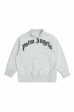 Palm Angels Kids SZARY Bluza z nadrukowanym logo
