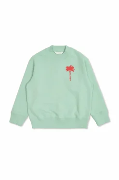 Palm Angels Kids ZIELONY Bluza z logo