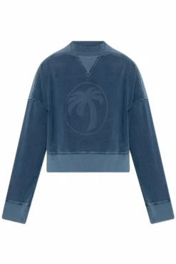 Palm Angels NIEBIESKI Bluza z logo