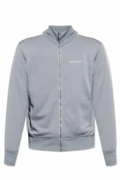 Palm Angels SZARY Bluza ze stójką