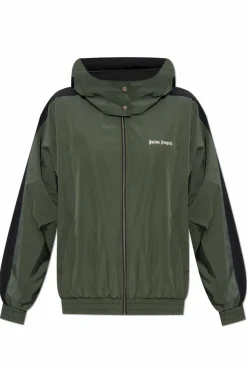 Palm Angels ZIELONY Kurtka z logo
