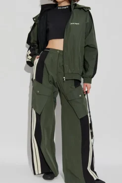 Palm Angels ZIELONY Kurtka z logo