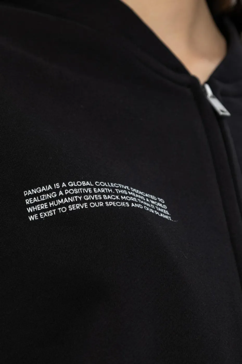 Pangaia CZARNY Bluza z logo
