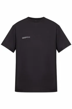 Pangaia CZARNY T-shirt z logo