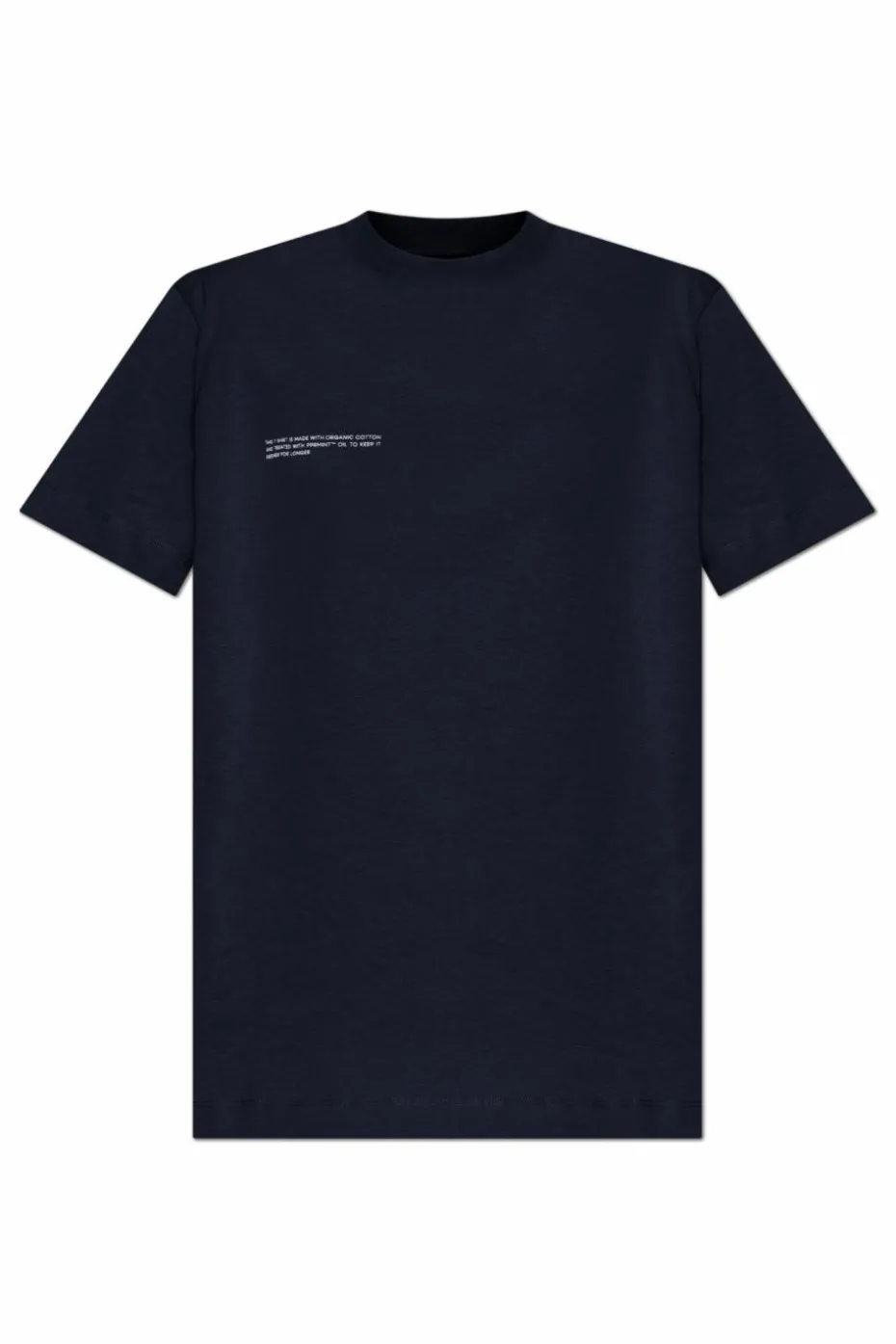Pangaia GRANATOWY T-shirt z logo