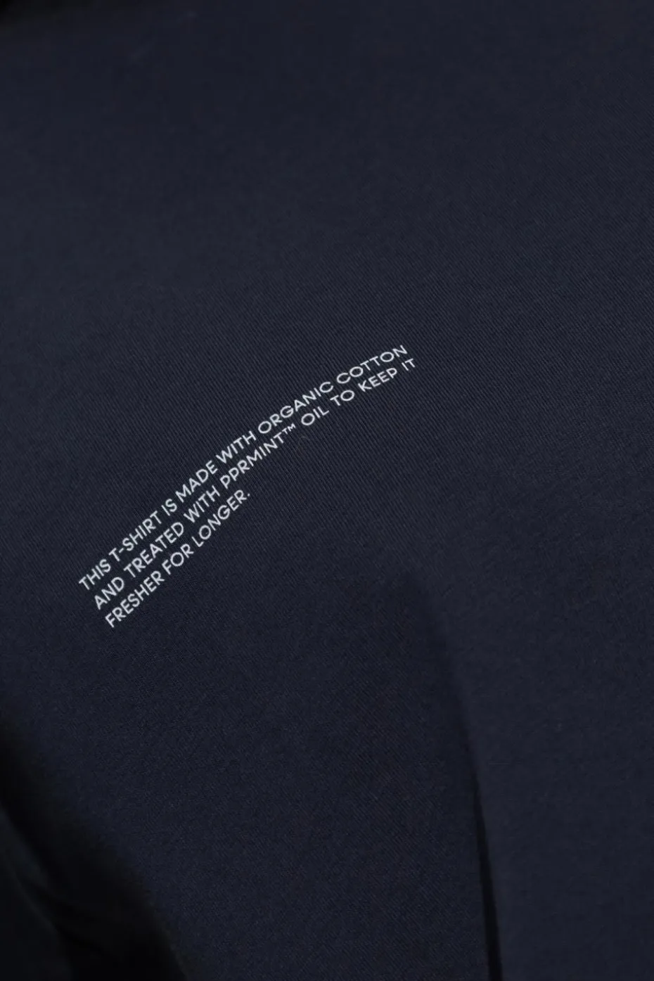 Pangaia GRANATOWY T-shirt z logo