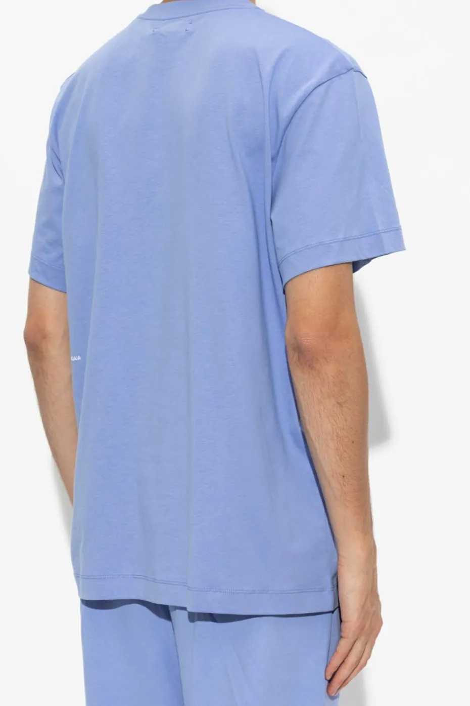 Pangaia NIEBIESKI T-shirt z logo