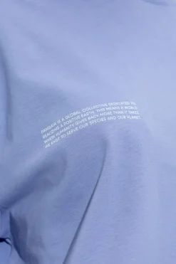 Pangaia NIEBIESKI T-shirt z logo