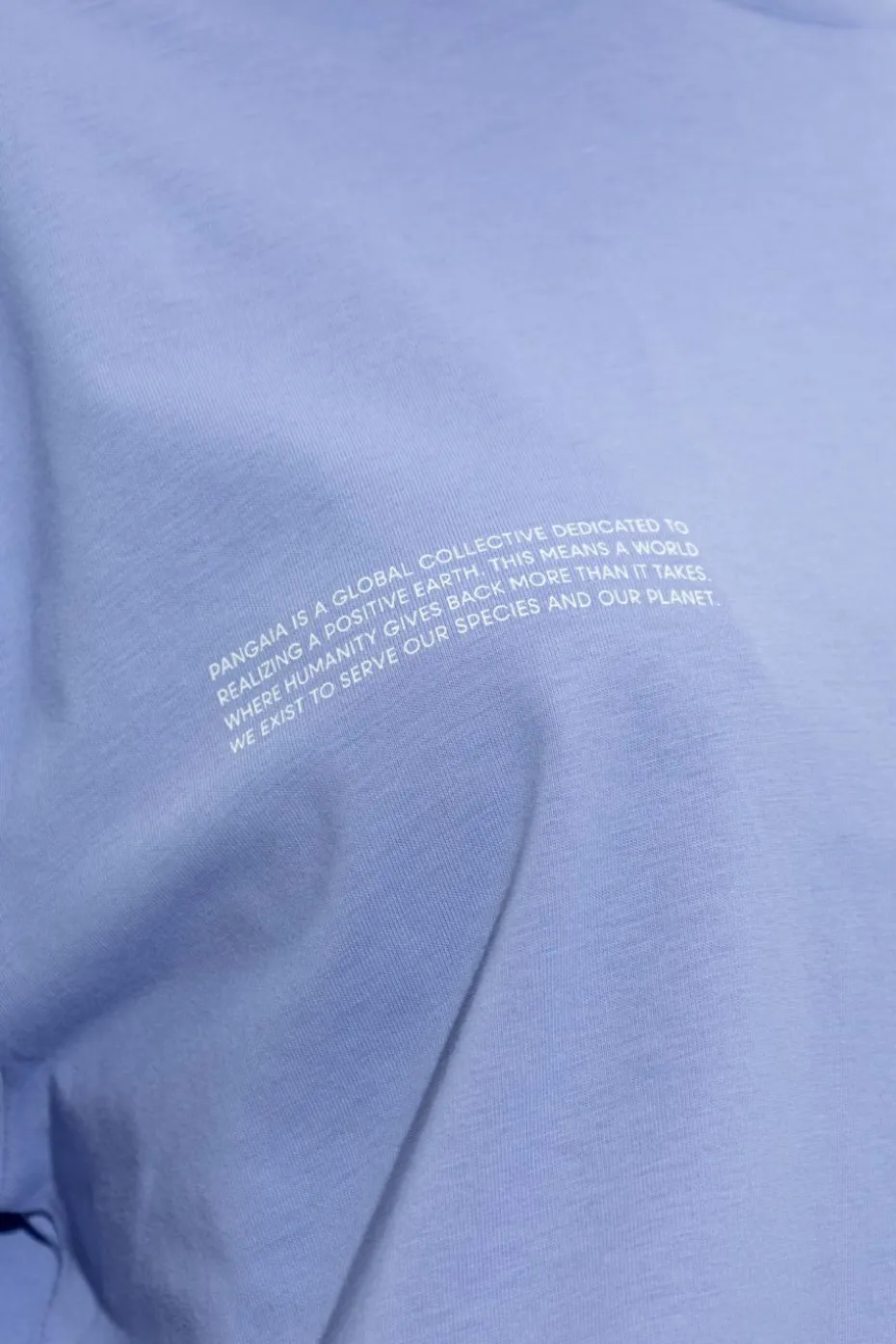 Pangaia NIEBIESKI T-shirt z logo