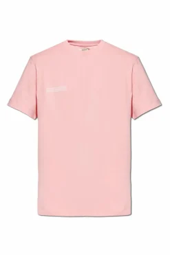 Pangaia RÓŻOWY T-shirt z logo