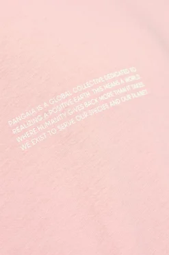 Pangaia RÓŻOWY T-shirt z logo