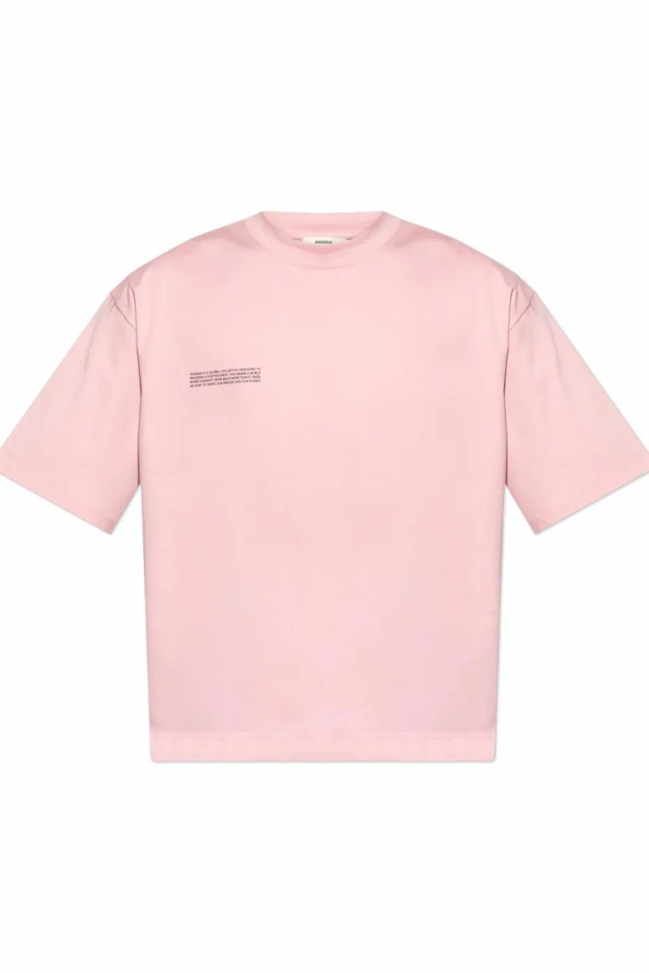 Pangaia RÓŻOWY T-shirt z nadrukiem