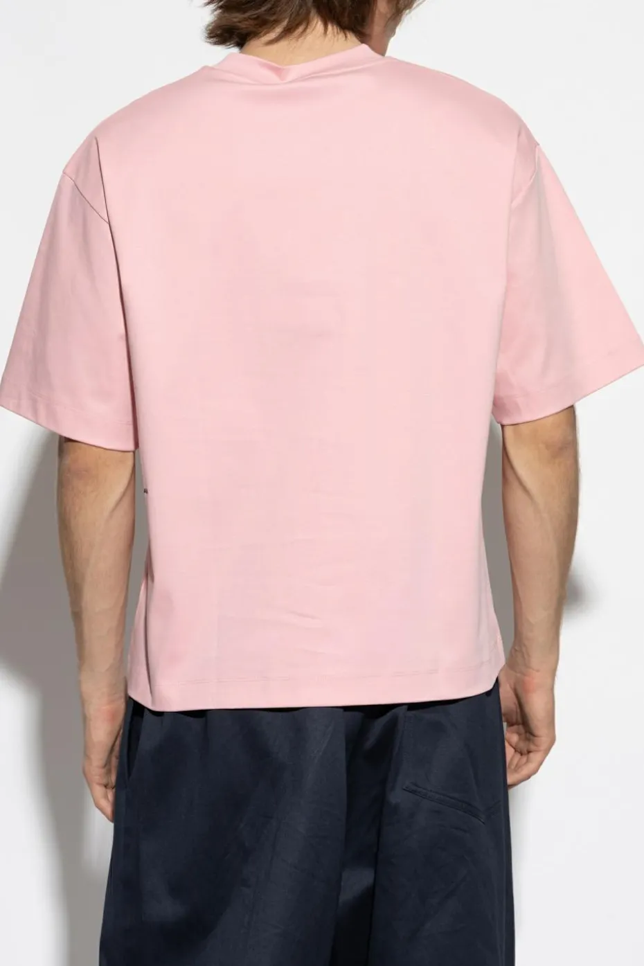 Pangaia RÓŻOWY T-shirt z nadrukiem