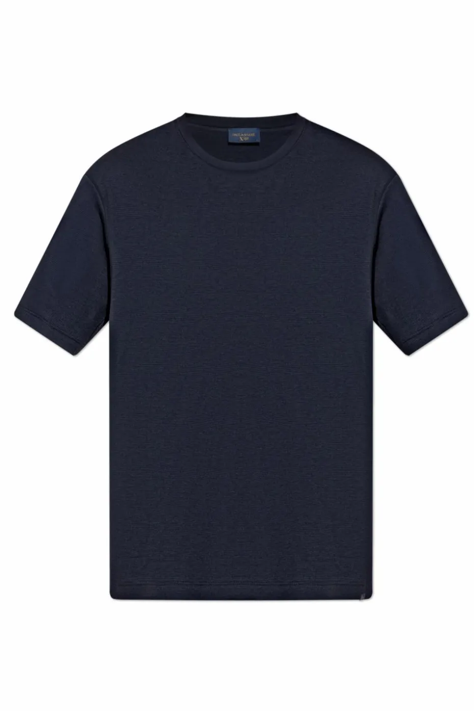 Paul & Shark GRANATOWY T-shirt z okrągłym dekoltem
