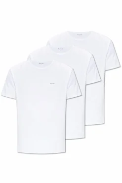 Paul Smith BIAŁY Trójpak t-shirtów z logo