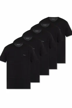 Paul Smith CZARNY Pięciopak t-shirtów z logo