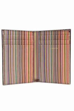 Paul Smith CZARNY Składane etui na karty
