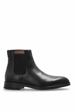 Paul Smith CZARNY Skórzane sztyblety
