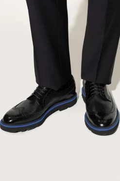 Paul Smith CZARNY Skórzane buty