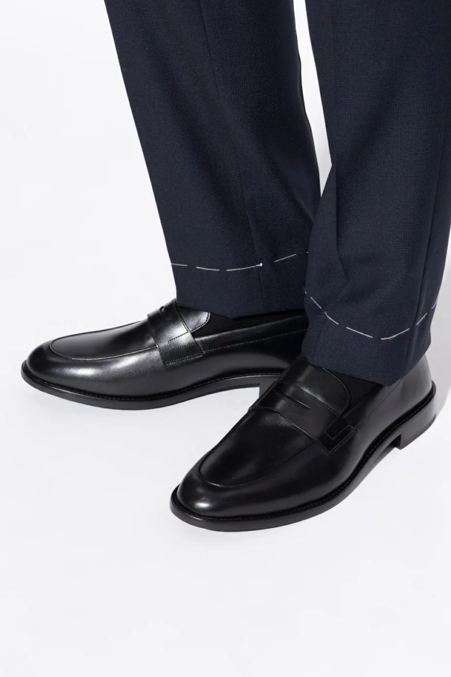 Paul Smith CZARNY Skórzane buty typu `loafers`