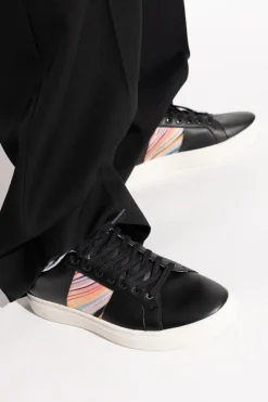 Paul Smith CZARNY Skórzane buty sportowe