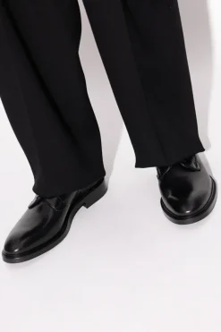 Paul Smith CZARNY Skórzane buty