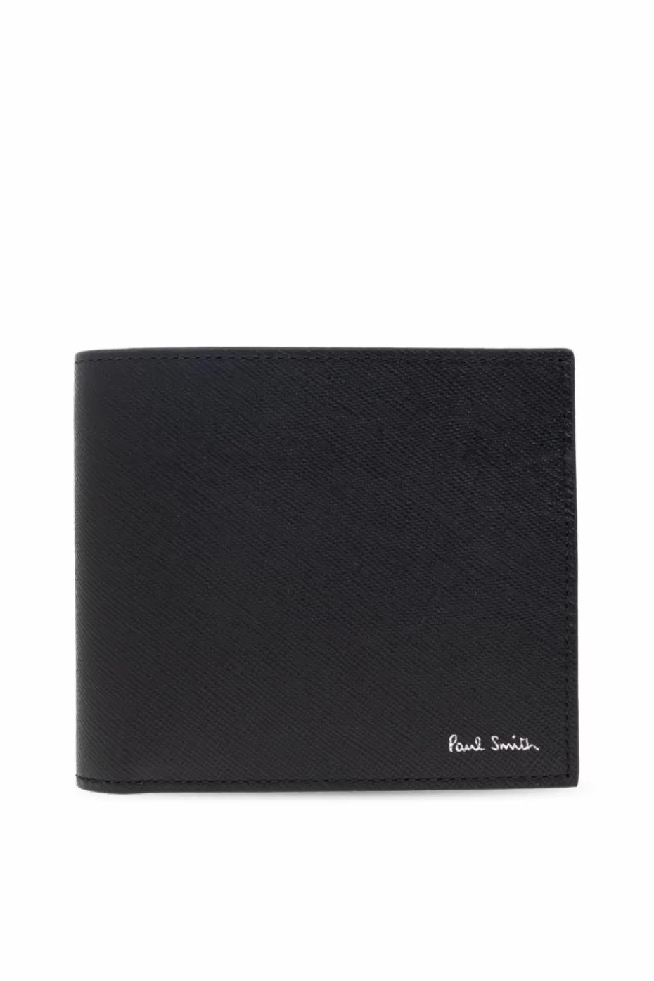 Paul Smith CZARNY Skórzany portfel z logo