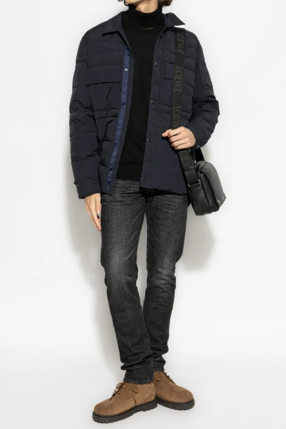 Paul Smith CZARNY Wełniany golf