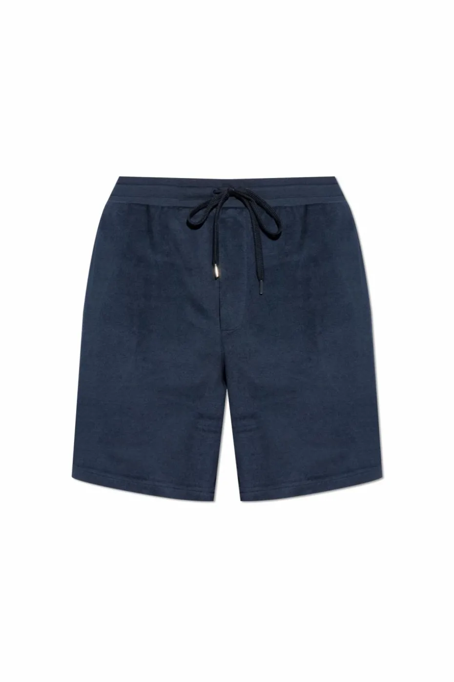 Paul Smith GRANATOWY Bawełniane szorty z logo
