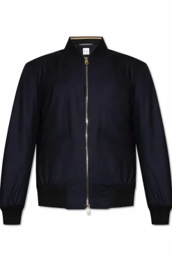 Paul Smith GRANATOWY Kurtka typu `bomber`