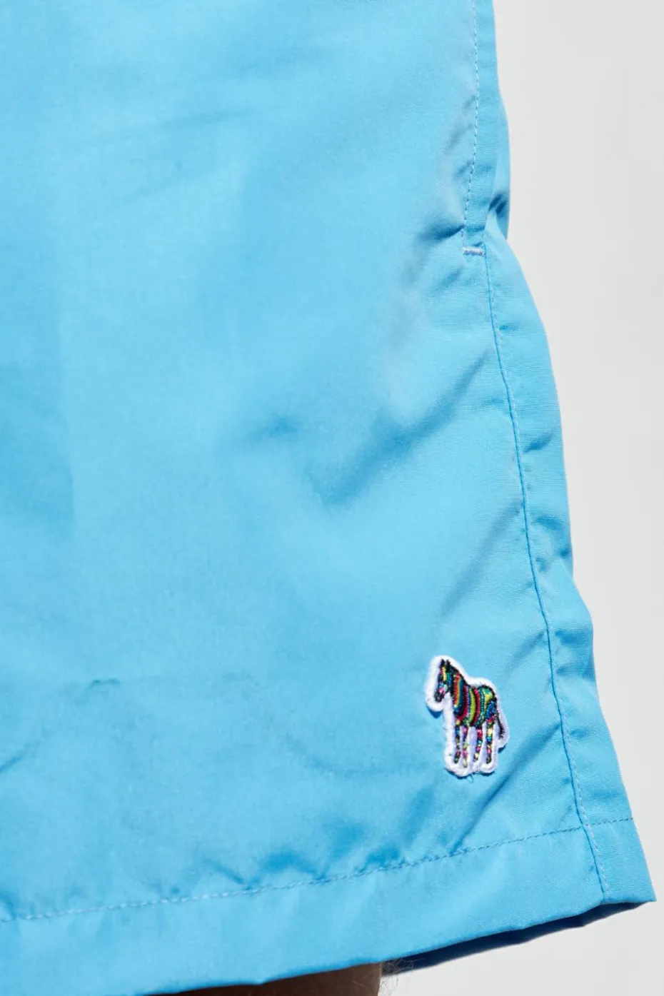 Paul Smith NIEBIESKI Szorty kąpielowe z naszywką z logo