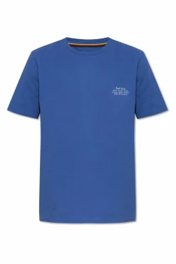 Paul Smith NIEBIESKI T-shirt z nadrukiem