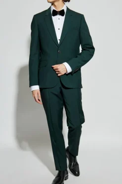 Paul Smith ZIELONY Wełniany garnitur