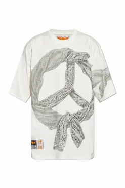 PDF BIAŁY T-shirt z nadrukiem