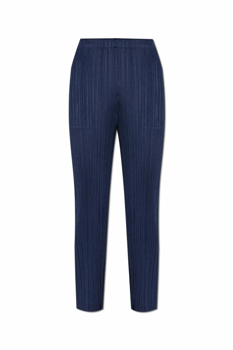 Pleats Please Issey Miyake GRANATOWY Plisowane spodnie