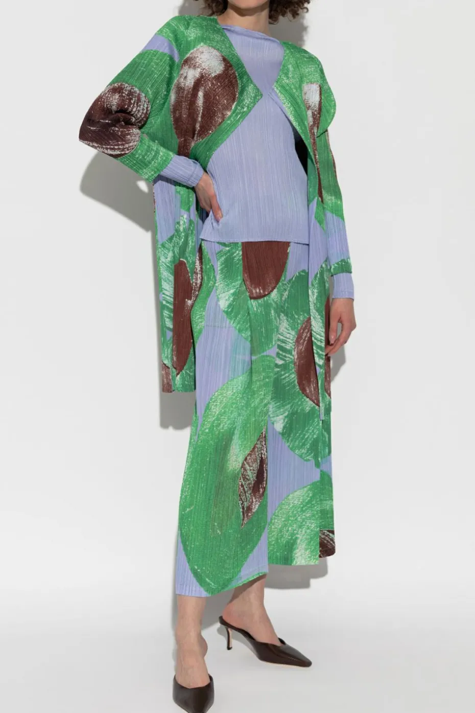 Pleats Please Issey Miyake MULTIKOLOR Plisowany płaszcz