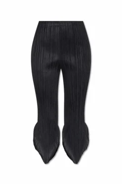 Pleats Please Issey Miyake CZARNY Plisowane spodnie
