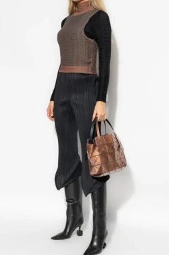 Pleats Please Issey Miyake CZARNY Plisowane spodnie