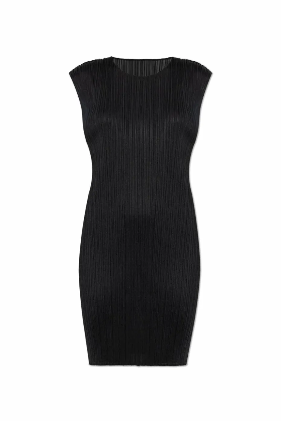 Pleats Please Issey Miyake CZARNY Plisowana sukienka